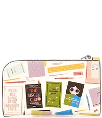 kate spade new york Page Turner Small Smooth Leather Slim Bifold Wallet