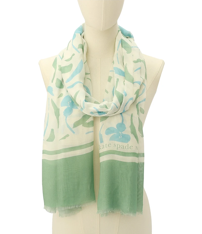 kate spade new york Painters Garden Oblong Scarf