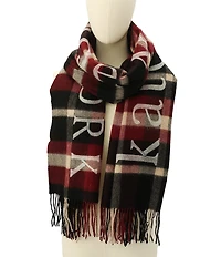 kate spade new york Park Ave Plaid Yarn Dye Woven Oblong Scarf
