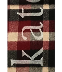 kate spade new york Park Ave Plaid Yarn Dye Woven Oblong Scarf