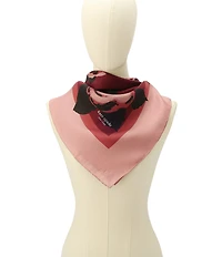 kate spade new york Park Rose Silk Square Scarf