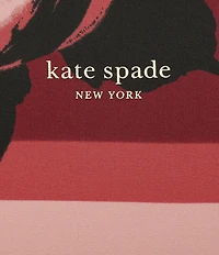 kate spade new york Park Rose Silk Square Scarf