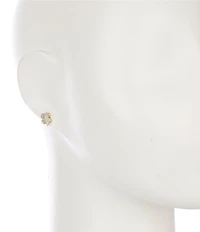 kate spade new york Pave Clover Stud Earrings