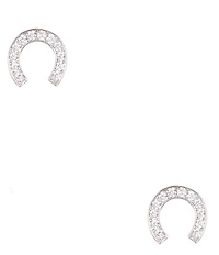 kate spade new york Pave Horseshoe Stud Earrings