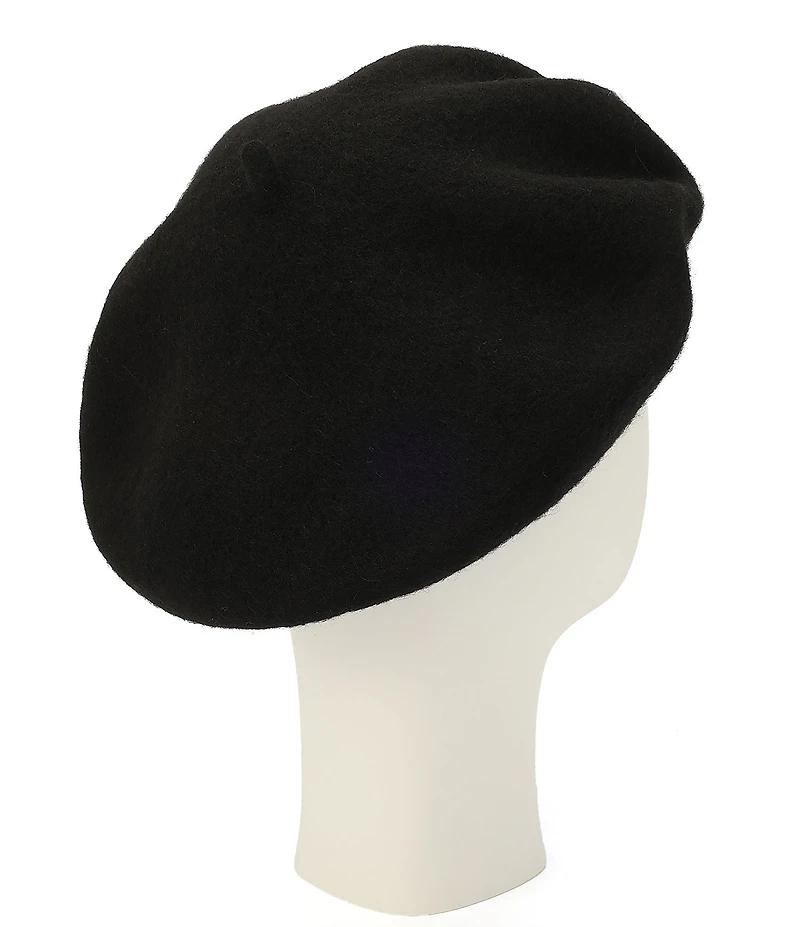 kate spade new york Pearl Bow Felt Knit Beret Hat