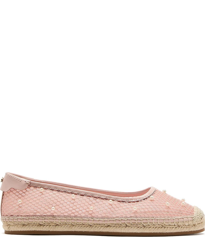 kate spade new york Pearl Fishnet Espadrille Ballet Flats
