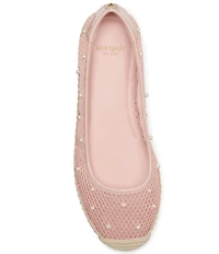 kate spade new york Pearl Fishnet Espadrille Ballet Flats