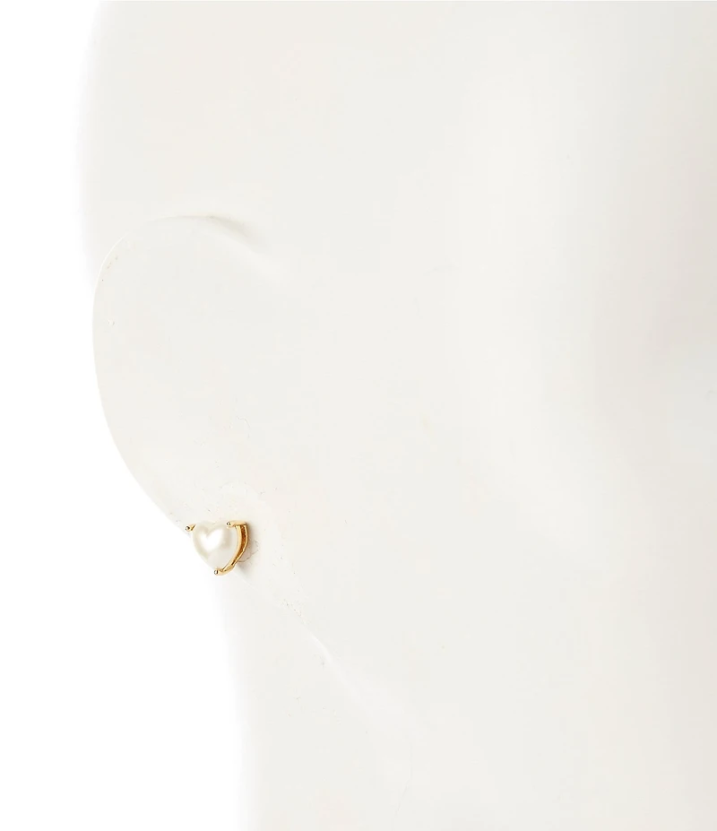 kate spade new york Pearl Heart Stud Earrings