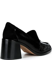 kate spade new york Penni Leather Point Toe Loafer Heels