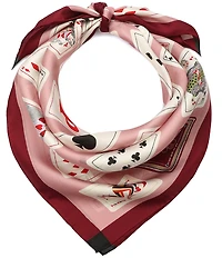 kate spade new york Playing Cards Silk Square Scarf