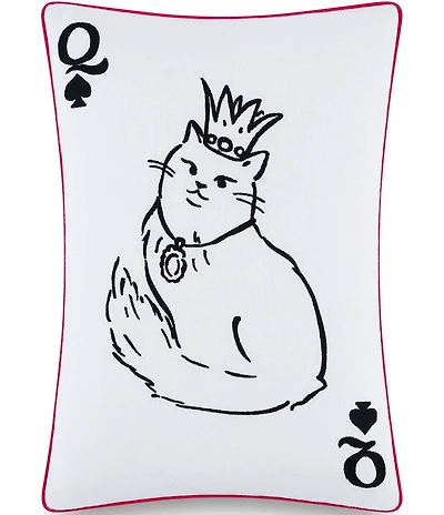 kate spade new york Queen of Spades Reversible Decorative Throw Pillow
