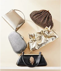 kate spade new york Rio Metallic Drawstring Clutch Shoulder Bag