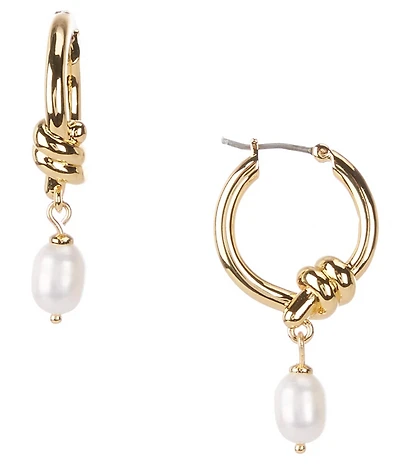 kate spade new york Rope & Knots Small Drop Hoop Earrings