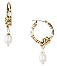 kate spade new york Rope & Knots Small Drop Hoop Earrings