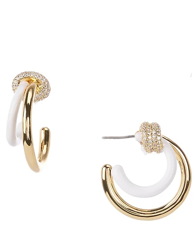 kate spade new york Ropes & Knots Layered Hoop Earrings