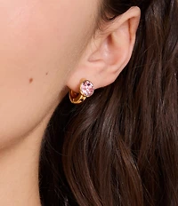 kate spade new york Round Huggie Hoop Earrings
