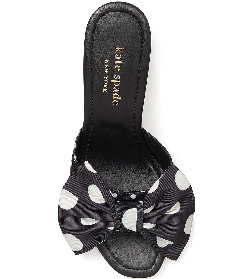 kate spade new york Rue Polka Dot Bow Slide Sandals