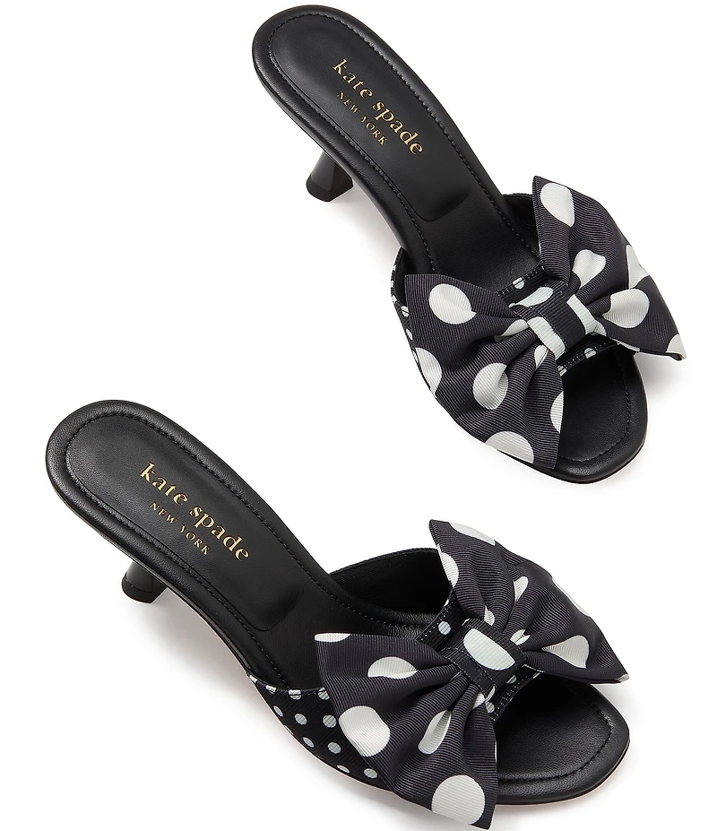 kate spade new york Rue Polka Dot Bow Slide Sandals