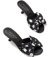 kate spade new york Rue Polka Dot Bow Slide Sandals