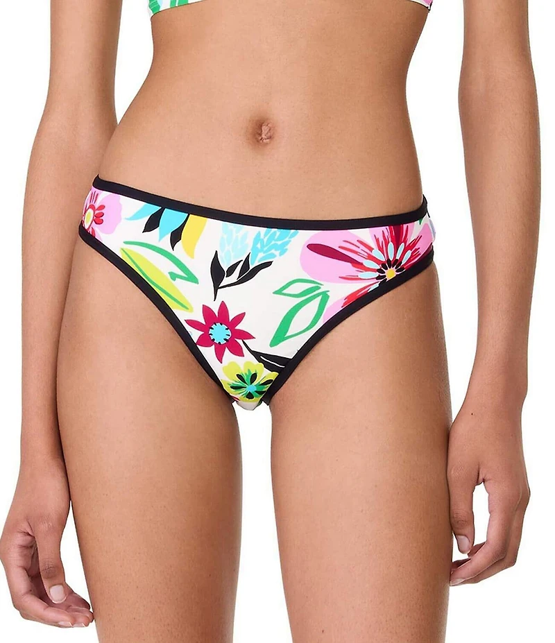 kate spade new york Safari Floral High Cut Classic Swim Bottom
