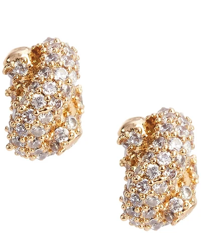 kate spade new york Sailor's Knot Pave Stud Earrings