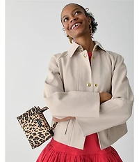 kate spade new york Sam Icon Downtown Leopard Fabric Mini Tote