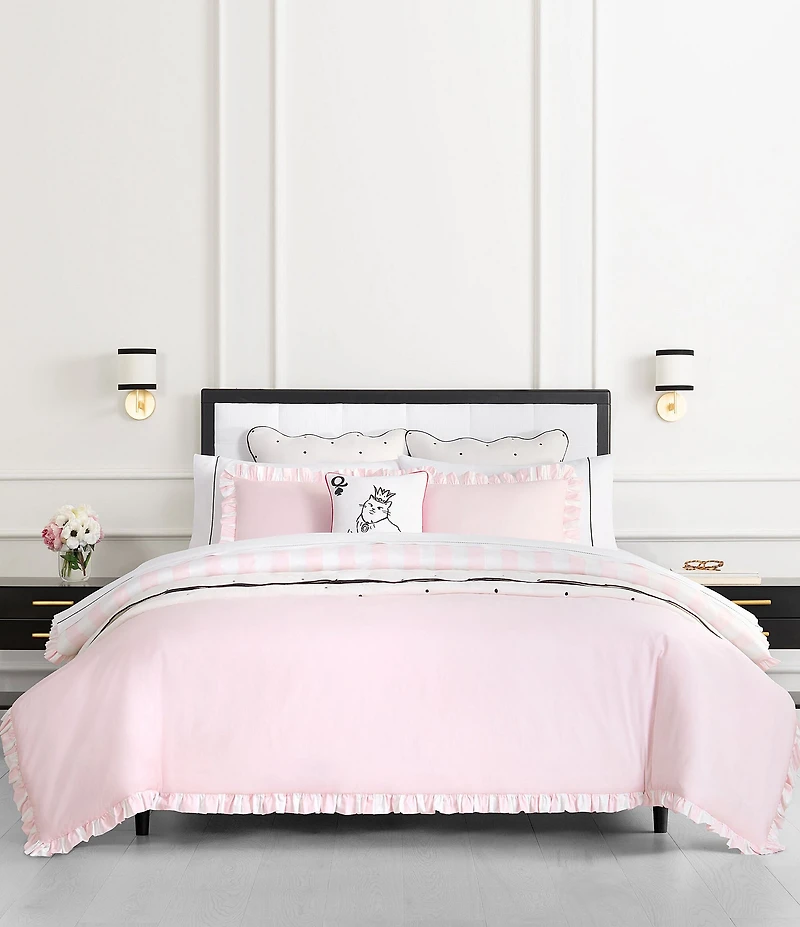 kate spade new york Sateen Ruffle Reversible Comforter Mini Set