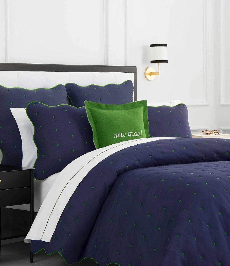 kate spade new york Scalloped Edge Reversible Quilt Bedding Mini Set