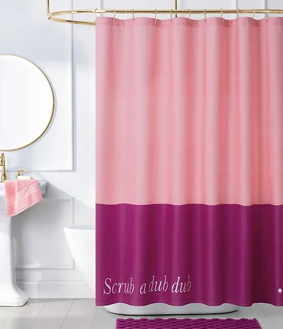 kate spade new york Scrub A Dub Color Block Shower Curtain