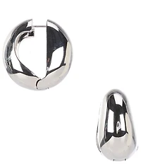 kate spade new york Sculpted Spade Puffy Huggie Hoop Earrings