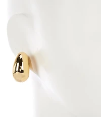 kate spade new york Sculpted Spade Puffy Huggie Hoop Earrings