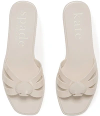 kate spade new york Sculpted Spade Jelly Slip On Sandals