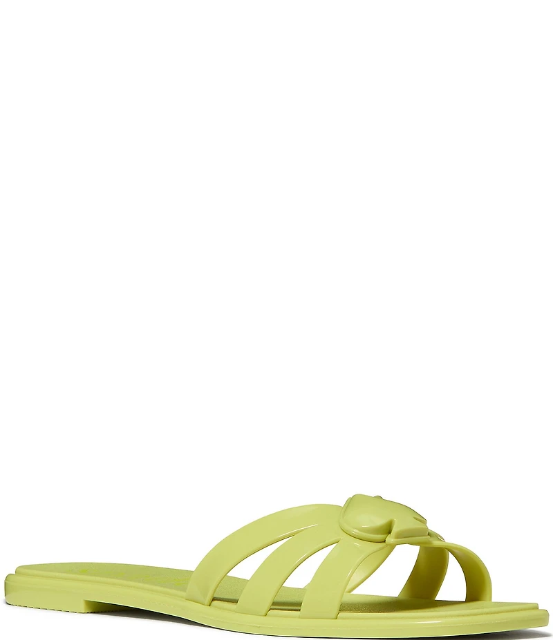 kate spade new york Sculpted Spade Jelly Slip On Sandals