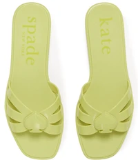 kate spade new york Sculpted Spade Jelly Slip On Sandals