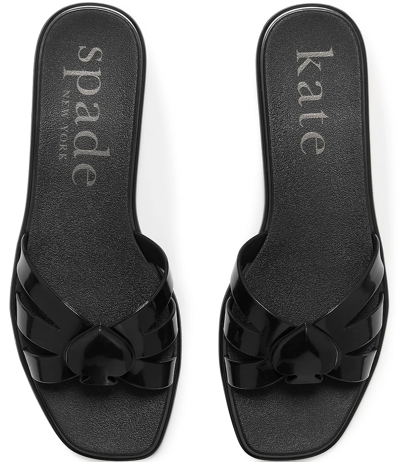 kate spade new york Sculpted Spade Jelly Slip On Sandals