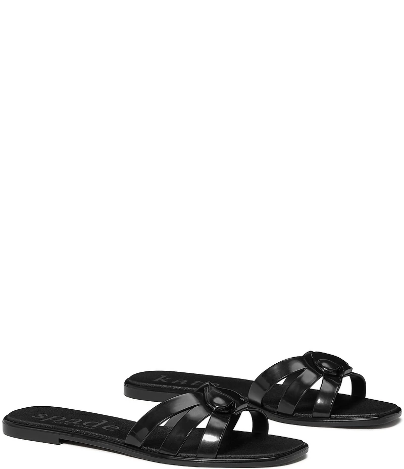 kate spade new york Sculpted Spade Jelly Slip On Sandals