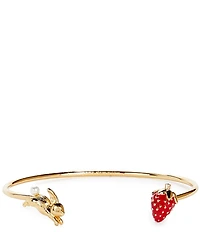 kate spade new york Secret Garden Strawberry and Bunny Cuff Bracelet