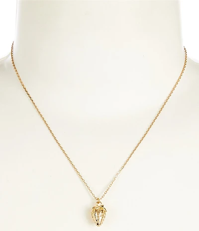 kate spade new york Secret Garden Strawberry Short Pendant Necklace