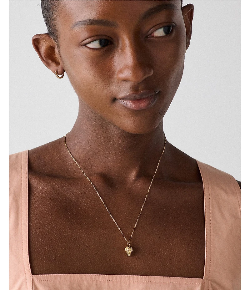 kate spade new york Secret Garden Strawberry Short Pendant Necklace