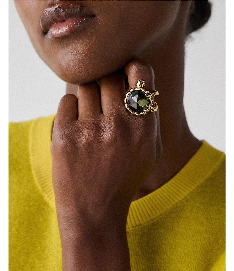 kate spade new york Secret Garden Turtle Statement Ring