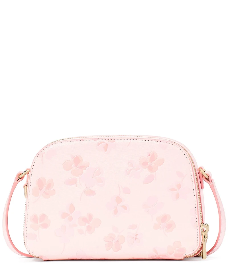 kate spade new york Serena Spring Pansies Double Zip Dome Crossbody Bag