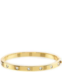 kate spade new york Set in Stone Hinged Gold-Plated Bangle Bracelet