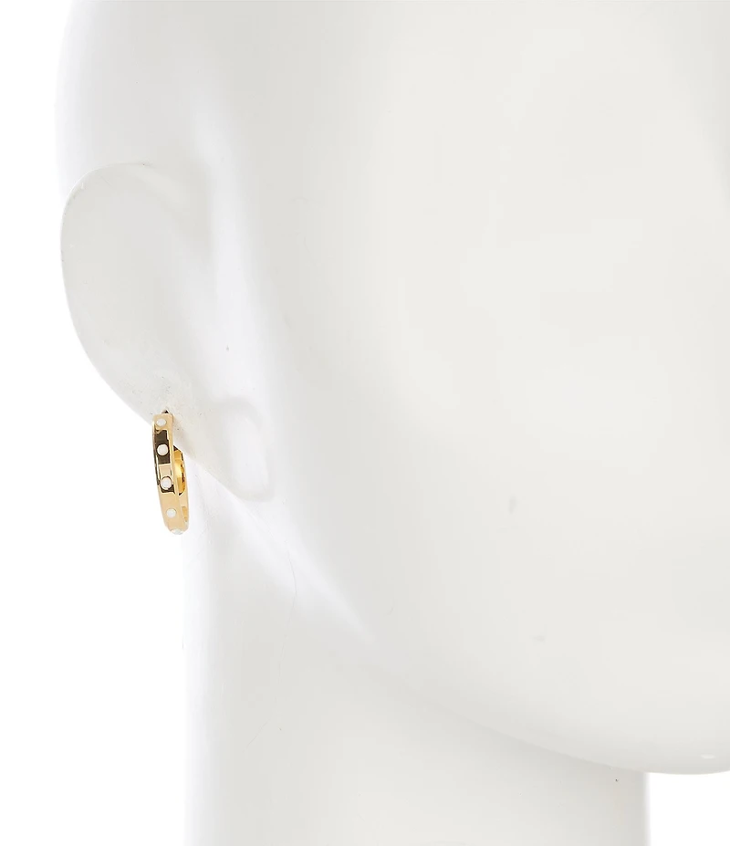 kate spade new york Set In Stone Hoop Earrings