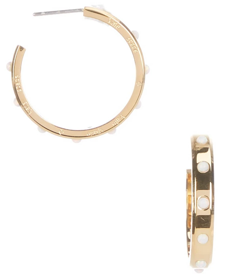 kate spade new york Set In Stone Hoop Earrings