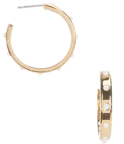 kate spade new york Set In Stone Hoop Earrings
