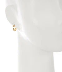 kate spade new york Crystal Set In Stone Huggie Hoop Earrings