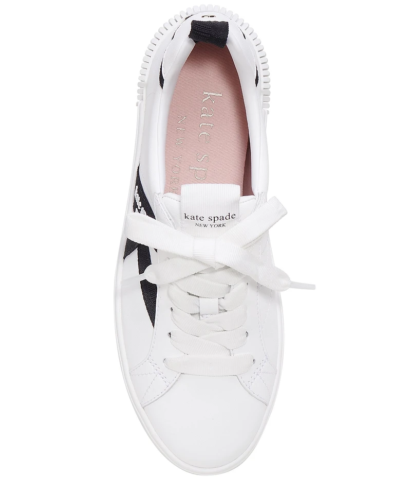 kate spade new york Signature Leather Sneakers