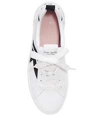 kate spade new york Signature Leather Sneakers