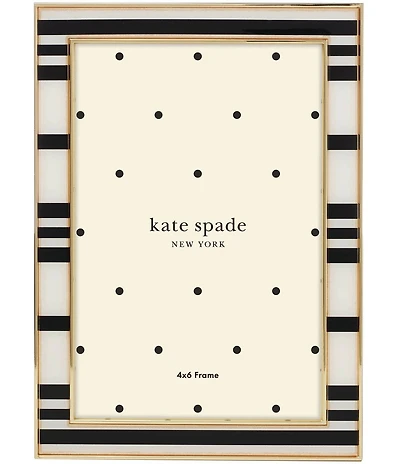 kate spade new york Sitting Pretty 4#double; x 6#double; Stripe Frame