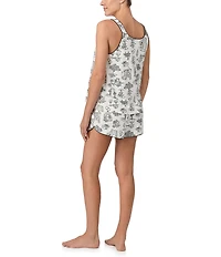 Kate Spade New York Sleeveless Scoop Neck Tank & Shorty Bridal Toile Pajama Set